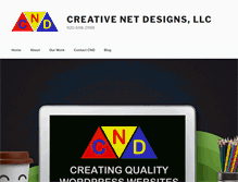 Tablet Screenshot of creativenetdesigns.com